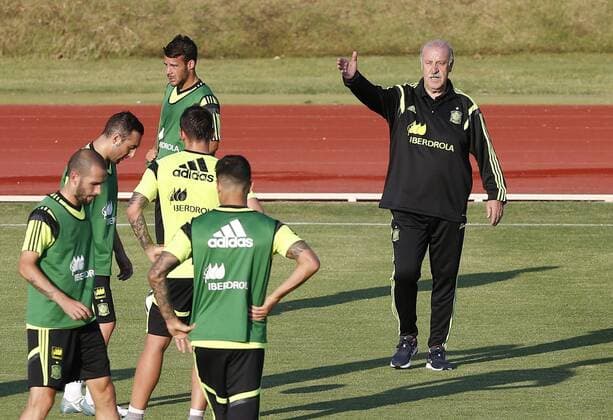 Aktuell Fußball, Training Nationalteam Spanien Spanish national team Nationalteam training session. In this picture, Del Bosque. xJOSExA.xGARCIAx 