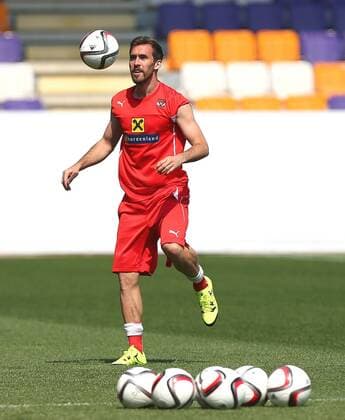 SOCCER - UEFA EURO EM Europameisterschaft Fussball 2016 quali, RUS vs AUT, preview VIENNA,AUSTRIA,09.JUN.15 - SOCCER - UEFA European Championship EM Europameisterschaft 2016, European Qualifiers, OEFB international match Länderspiel Russia vs Austria, preview, training of team AUT. Image shows Christian Fuchs (AUT). GEPAxpictures xChristianxOrt