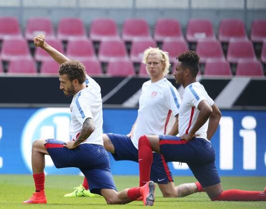 Köln, Fussball, DFB; Deutschland vs USA, USA Training 09.06.2015, Rheinenergiestadion Köln, Fabian Johnson