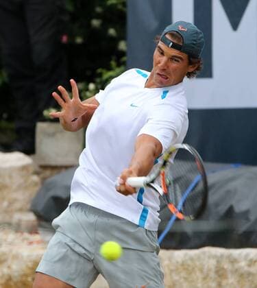 09.06.2015 ATP Tennis Herren Tour,Mercedes Cup Stuttgart , Tennis 09.06.2015,ATP Tour,Mercedes Cup Stuttgart,Tennis, Sport,im Bild: Rafael Nadal trainiert