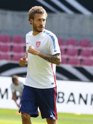 Köln, Fussball, DFB; Deutschland vs USA, USA Training 09.06.2015, Rheinenergiestadion Köln, Fabian Johnson, USA