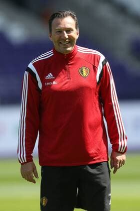- BRUSSELS, BELGIUM: Belgium s head coach Marc Wilmots pictured during a training session of the Belgian national soccer team The Red Devils in Brussels, Tuesday 09 June 2015. The Devils are preparing for a Euro 2016 qualification game against Wales. BRUNOxFAHY  x04639568x