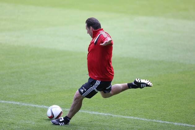 - BRUSSELS, BELGIUM: Belgium s head coach Marc Wilmots pictured during a training session of the Belgian national soccer team The Red Devils in Brussels, Tuesday 09 June 2015. The Devils are preparing for a Euro 2016 qualification game against Wales. BRUNOxFAHY  x04639594x