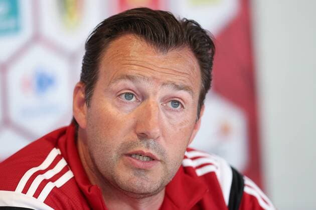 - BRUSSELS, BELGIUM: Belgium s head coach Marc Wilmots pictured during a press conference PK Pressekonferenz of the Belgian national soccer team The Red Devils in Brussels, Tuesday 09 June 2015. The Devils are preparing for a Euro 2016 qualification game against Wales. BRUNOxFAHY  x04639621x