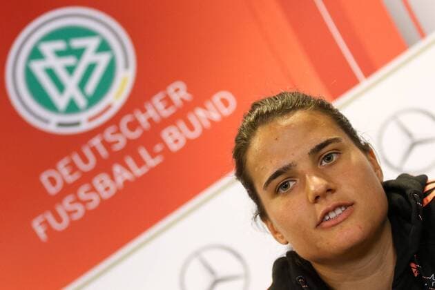 Dzsenifer Marozsan (Deutschland), Fussball, FIFA Frauen-WM 2015, Pressekonferenz, xozx