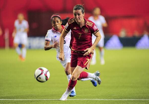 June 9, 2015 - Montreal, Quebec, Canada - June 09, 2015: Forward Natalia Pablos ( 7) of Spain leads a Spanish attack during during the first half of the FIFA 2015 Women s World Cup Group E match between Spain and Costa Rica at Lansdowne Park in Ottawa, Canada. Soccer: FIFA 2015 Women s World Cup Group E Match - Spain versus Costa Rica. - ZUMAk120