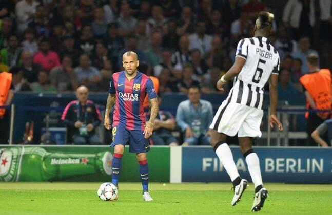 Daniel Alves (bar) FOOTBALL : FC Barcelona vs Juventus Turin - Finale Champions League - 06 06 2015 AnthonyBIBARD FEP 