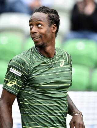 Gael Monfils (FRA) Schlussjubel Jubel jubelt Emotion 10.06.2015 Tennis Mercedes-Cup Stuttgart Weißenhof TC Weissenhof Mercedescup Mercedes Cup 06.06..-14.06.2015 Mercedes-Cup Stuttgart Weißenhof 2015