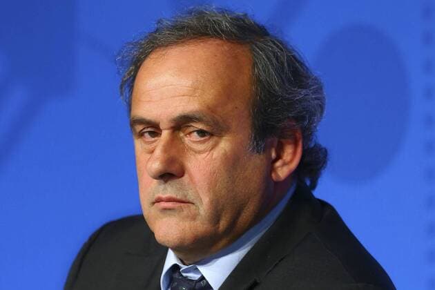 Aktuell Fußball, EURO 2016, Pressekonferenz von UEFA-Präsident Platini zum Start des Kartenvorverkaufs Michel Platini ( President UEFA) - Pressekonferenz, 365 Tage bis zur Europameisterschaft, EURO 2016 - Paris - 10 06 2015 GwendolineLeGoff 