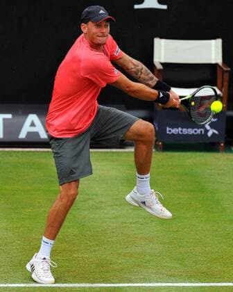 Andreas HAIDER-MAURER (AUT). Deutschland, Stuttgart: Tennis, MercedesCup 2015: 2. Runde am 10.06.2015, Center Court, TC Weissenhof.