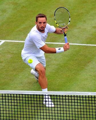 Viktor TROICKI (SRB). Deutschland, Stuttgart: Tennis, MercedesCup 2015: 2. Runde am 10.06.2015, Center Court, TC Weissenhof.