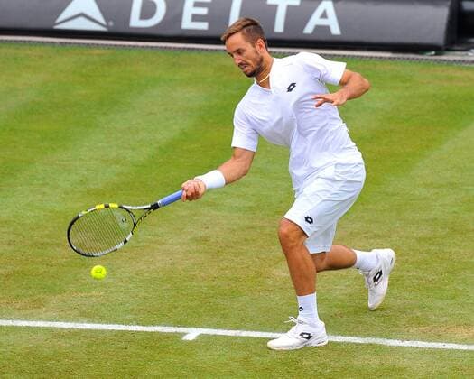 Viktor TROICKI (SRB). Deutschland, Stuttgart: Tennis, MercedesCup 2015: 2. Runde am 10.06.2015, Center Court, TC Weissenhof.