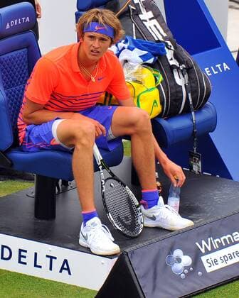 Alexander ZVEREV (GER). Deutschland, Stuttgart: Tennis, MercedesCup 2015: 2. Runde am 10.06.2015, Center Court, TC Weissenhof.