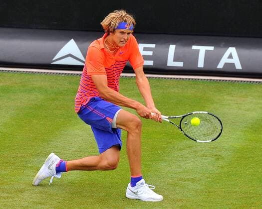 Alexander ZVEREV (GER). Deutschland, Stuttgart: Tennis, MercedesCup 2015: 2. Runde am 10.06.2015, Center Court, TC Weissenhof.