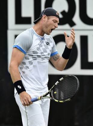 Sam Groth (AUS) Aktion enttäuscht Enttäuschung 10.06.2015 Tennis Mercedes-Cup Stuttgart Weißenhof TC Weissenhof Mercedescup Mercedes Cup 06.06..-14.06.2015 Mercedes-Cup Stuttgart Weißenhof 2015