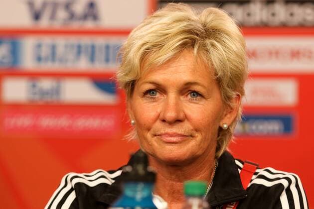 Silvia Neid (Trainerin, Coach, Deutschland), Porträt, Portrait, vor dem Spiel Deutschland (Germany) gegen Norwegen (Norway, Norge), Fussball, FIFA Frauen-WM 2015, Pressekonferenz, xozx