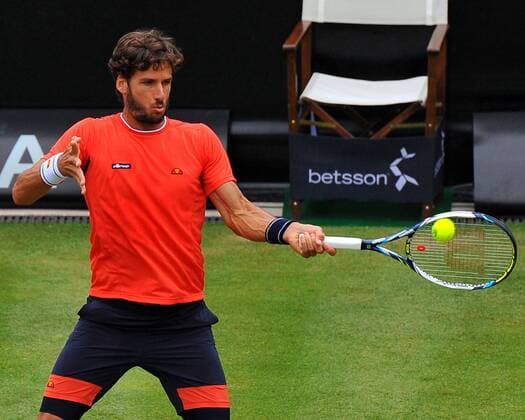Feliciano LOPEZ (ESP). Deutschland, Stuttgart: Tennis, MercedesCup 2015: 2. Runde am 10.06.2015, Center Court, TC Weissenhof.