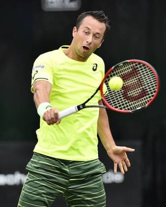 PHilipp Kohlschreiber (GER) Aktion 10.06.2015 Tennis Mercedes-Cup Stuttgart Weißenhof TC Weissenhof Mercedescup Mercedes Cup 06.06..-14.06.2015 Mercedes-Cup Stuttgart Weißenhof 2015