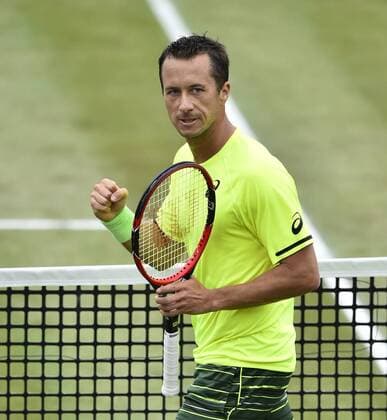 PHilipp Kohlschreiber (GER) Aktion Jubel jubelt Freude Emotion nach gewonnenem Punkt 10.06.2015 Tennis Mercedes-Cup Stuttgart Weißenhof TC Weissenhof Mercedescup Mercedes Cup 06.06..-14.06.2015 Mercedes-Cup Stuttgart Weißenhof 2015