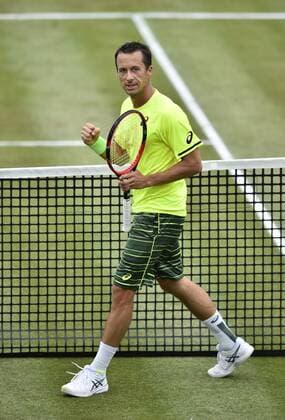 PHilipp Kohlschreiber (GER) Aktion Jubel jubelt Freude Emotion nach gewonnenem Punkt 10.06.2015 Tennis Mercedes-Cup Stuttgart Weißenhof TC Weissenhof Mercedescup Mercedes Cup 06.06..-14.06.2015 Mercedes-Cup Stuttgart Weißenhof 2015