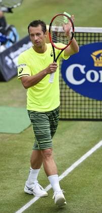 PHilipp Kohlschreiber (GER) Aktion Schlussjubel Jubel jubelt Freude Emotion nach gewonnenem Match bedankt sich bei Publikum 10.06.2015 Tennis Mercedes-Cup Stuttgart Weißenhof TC Weissenhof Mercedescup Mercedes Cup 06.06..-14.06.2015 Mercedes-Cup Stuttgart Weißenhof 2015