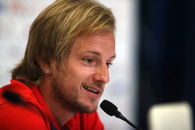 Croatian national team Nationalteam press conference PK Pressekonferenz 10.06.2015., Croatia, Split - Press Conference of the Croatian national team ahead of the upcoming qualifying matches with Italy on Poljud. Ivan Rakitic.  IvoxCagalj PIXSELL