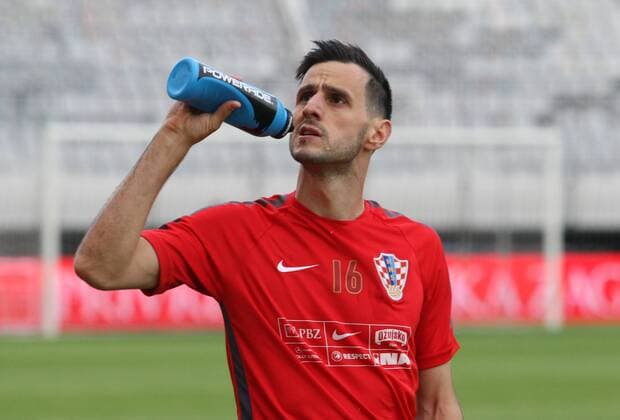 Croatian national football team training 10.06.2015., Croatia, Split - Croatian national football team training in preparations for the upcoming qualifying matches with Italy in Poljud. Nikola Kalinic.  IvoxCagalj PIXSELL