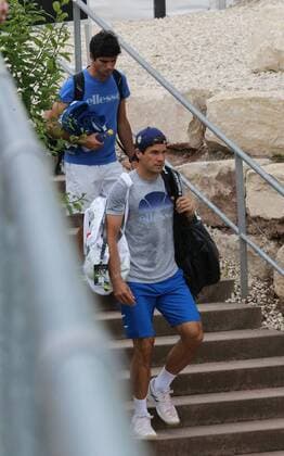 11.06.2015 ATP Tennis Herren Tour,Mercedes Cup Stuttgart , Tennis 11.06.2015,ATP Tour,Mercedes Cup Stuttgart,Tennis, Sport,im Bild: Tommy Haas kommt auf dem Trainingsplatz