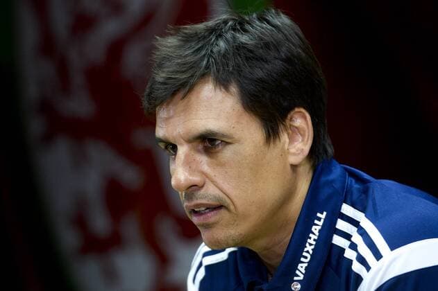- CARDIFF, UNITED KINGDOM: Wales Head Coach Chris Coleman pictured during a press conference PK Pressekonferenz of the Welsh national soccer team, Thursday 11 June 2015, in Cardiff, Wales, United Kingdom. The Welsh team plays against Belgian national soccer team Red Devils in a Euro 2016 qualification game on Friday. DIRKxWAEM  x04640477x