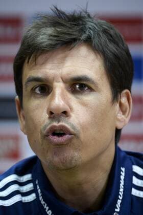 - CARDIFF, UNITED KINGDOM: Wales Head Coach Chris Coleman pictured during a press conference PK Pressekonferenz of the Welsh national soccer team, Thursday 11 June 2015, in Cardiff, Wales, United Kingdom. The Welsh team plays against Belgian national soccer team Red Devils in a Euro 2016 qualification game on Friday. DIRKxWAEM  x04640485x