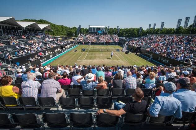 - ROSMALEN, NETHERLANDS: Illustration picture taken during a second round game between Belgian David Goffin and Austrian Jurgen Melzer during the Topshelf Open WTA Tennis Damen tennis tournament in Rosmalen, the Netherlands, Thursday 11 June 2015. LUCxCLAESSEN  x04640753x
