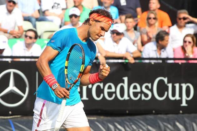 Rafael Nadal ( ESP ) ballt die Faust Mercedes Cup, Tennis, ATP Tennis Herren World Tour, 11.06.2015, Foto:Langer Eibner Copyright: Langer Eibner-Pressefoto EP_HLR