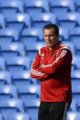 - CARDIFF, UNITED KINGDOM: Belgium s head coach Marc Wilmots pictured during a training session of Belgian national soccer team Red Devils, Thursday 11 June 2015, in Cardiff, Wales, United Kingdom. The Red Devils play against the Welsh national soccer team in a Euro 2016 qualification game on Friday. DIRKxWAEM  x04640976x