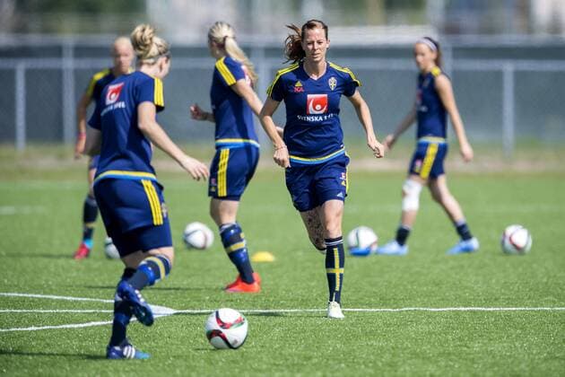 June 11, 2015 - Winnipeg: Lotta Schelin - Fussball, Training Nationalteam Schweden. kod CS 57682 News - June 11, 2015  - ZUMAb138