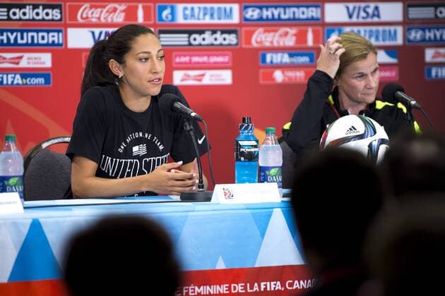 June 11, 2015 - Winnipeg: Christen Press, Jill Ellis - Pressekonferenz Nationalteam USA. kod CS 57683 News - June 11, 2015  - ZUMAb138