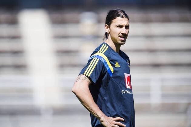 Aktuell Fußball, Training Nationalteam Schweden in Stockholm June 11, 2015 - Stockholm, SVERIGE: Zlatan Ibrahimovic - Training Nationalteam Schweden kod JL 135392 News - June 11, 2015  - ZUMAb138