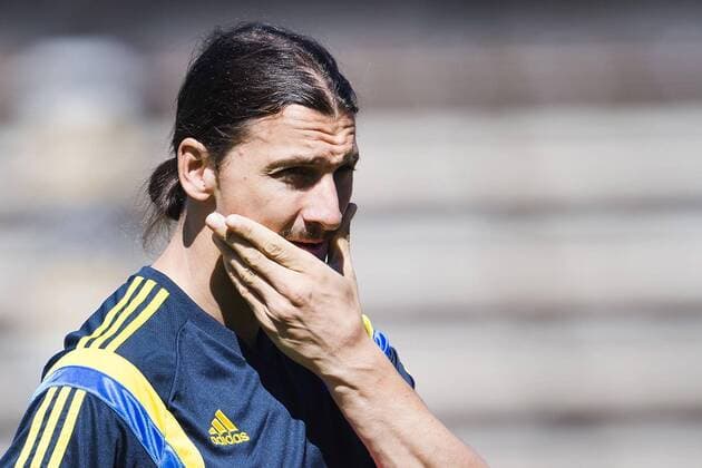 Aktuell Fußball, Training Nationalteam Schweden in Stockholm June 11, 2015 - Stockholm, SVERIGE: Zlatan Ibrahimovic - Training Nationalteam Schweden kod JL 135392 News - June 11, 2015  - ZUMAb138