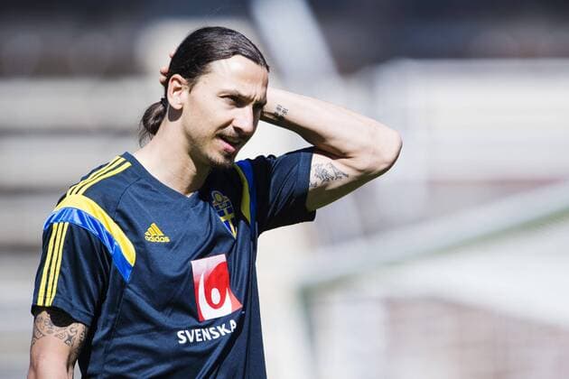 Aktuell Fußball, Training Nationalteam Schweden in Stockholm June 11, 2015 - Stockholm, SVERIGE: Zlatan Ibrahimovic - Training Nationalteam Schweden kod JL 135392 News - June 11, 2015  - ZUMAb138