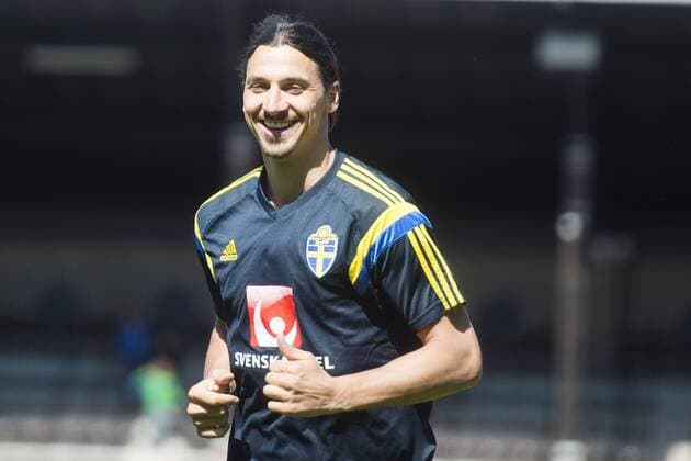 Aktuell Fußball, Training Nationalteam Schweden in Stockholm June 11, 2015 - Stockholm, SVERIGE: Zlatan Ibrahimovic - Training Nationalteam Schweden kod JL 135392 News - June 11, 2015  - ZUMAb138