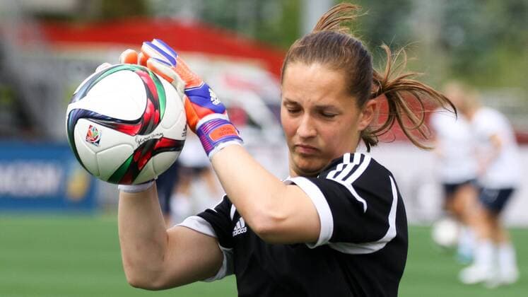 Laura Benkarth (Torwart, Deutschland), Einzelbild, Aktion, Action, Fussball, FIFA Frauen-WM 2015, Deutschland - Norwegen, xozx