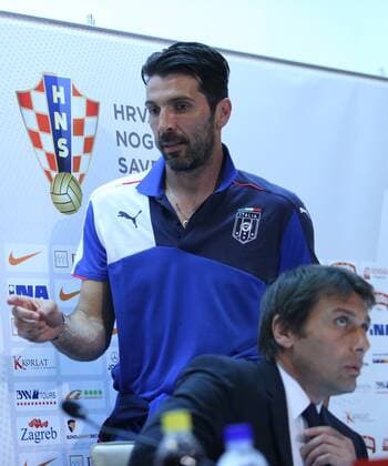 Aktuell Fußball, PK Nationalmannschaft Italien in Split Italian national football team press conference PK Pressekonferenz 11.06.2015., Croatia, Split - Press conference of the Italian national football team before the qualifying matches against Croatia. Gianluigi Buffon.  IvoxCagalj PIXSELL