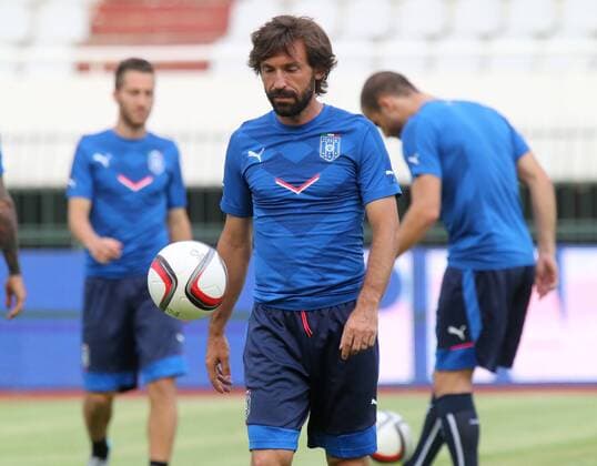 Aktuell Fußball, Training Nationalmannschaft Italien in Split Italian national football team training 11.06.2015., Croatia, Split - Training of the Italian national football team in preparation for tomorrow s qualifying match with Croatia on Poljud. Andrea Pirlo.  IvoxCagalj PIXSELL