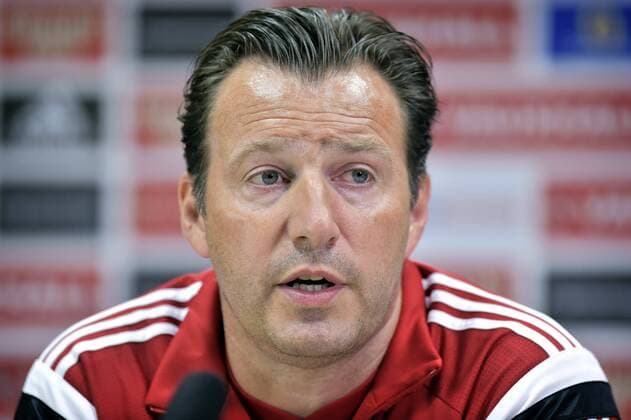 Belgium manager Marc Wilmots FOOTBALL : Conference de Presse - Belgique - Qualification Euro 2016 - 11 06 2015 PhotoNews Panoramic 