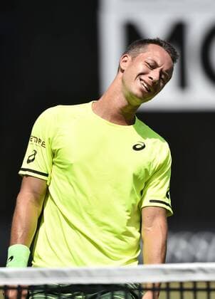 Philipp Kohlschreiber (GER) enttäuscht Enttäuschung Viertelfinale 10.06.2015 Tennis Mercedes-Cup Stuttgart Weißenhof TC Weissenhof Mercedescup Mercedes Cup 06.06..-14.06.2015 Mercedes-Cup Stuttgart Weißenhof 2015