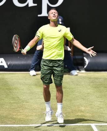 Philipp Kohlschreiber (GER) enttäuscht Enttäuschung Viertelfinale 10.06.2015 Tennis Mercedes-Cup Stuttgart Weißenhof TC Weissenhof Mercedescup Mercedes Cup 06.06..-14.06.2015 Mercedes-Cup Stuttgart Weißenhof 2015