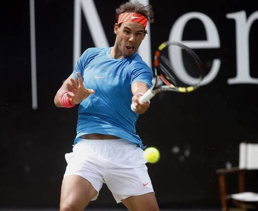 Rafael Nadal (ESP) . Tennis Mercedescup ATP Tennis Herren Tour Stuttgart 2015 . Stuttgart, GER.