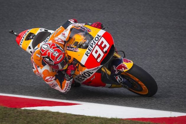 Aktuell Motorsport, Motorrad, MotoGP, Grand Prix in Barcelona, Freies Training 12.06.2015 Montmelo, Barcelona, Spain, Grand Prix Monster Energy of Catalunya. Marc Marquez (ESP), Repsol Honda Team rider, in action during the free practice of MotoGP in the Grand Prix Monster Energy of Catalunya from the Circuito de Montmelo. xAlfredoxSanchezxZubiaurrex  ActionPlus11630375