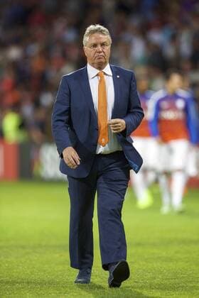 Aktuell Fußball, EM-Quali, Lettland - Niederlande coach Guus Hiddink of Holland during the UEFA EURO EM Europameisterschaft Fussball 2016 qualifying match between Latvia and The Netherlands on June 12, 2015 at the Skonto stadium in Riga, The Netherlands. Maurice van Steen RIGA Latvia v The Netherlands xVIxxIVx 3959552