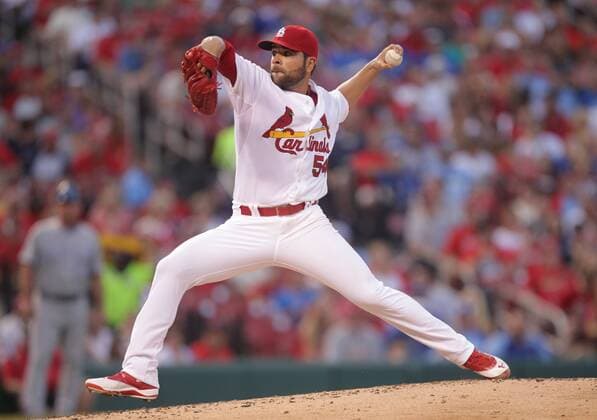 St. Cardinals starting pitcher Jaime Garcia delivers a pitch to the Kansas City Royals in the second inning at Busch Stadium in St. Louis on June 12, 2015.  SLP2015061204 BILLxGREENBLATT