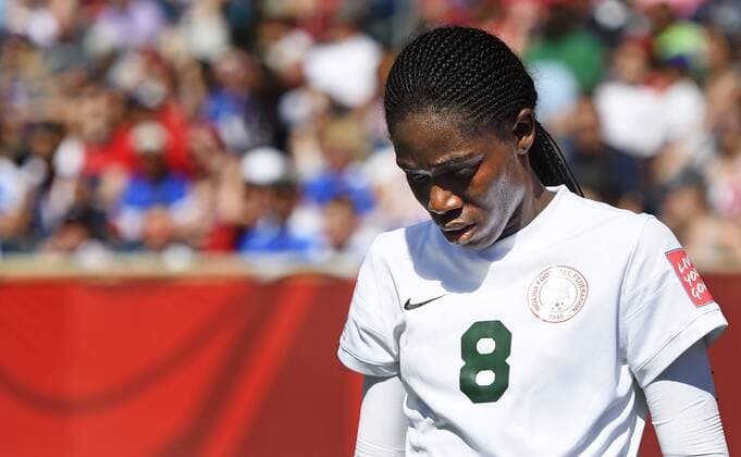 June 12, 2015 - Winnipeg - 150612 Nigerias Asisat Oshoala deppar - WM Australien - Nigeria - ..Foto: CarlSandin BILDBYRAN kod CS 57684 News - June 12, 2015  - ZUMAb138